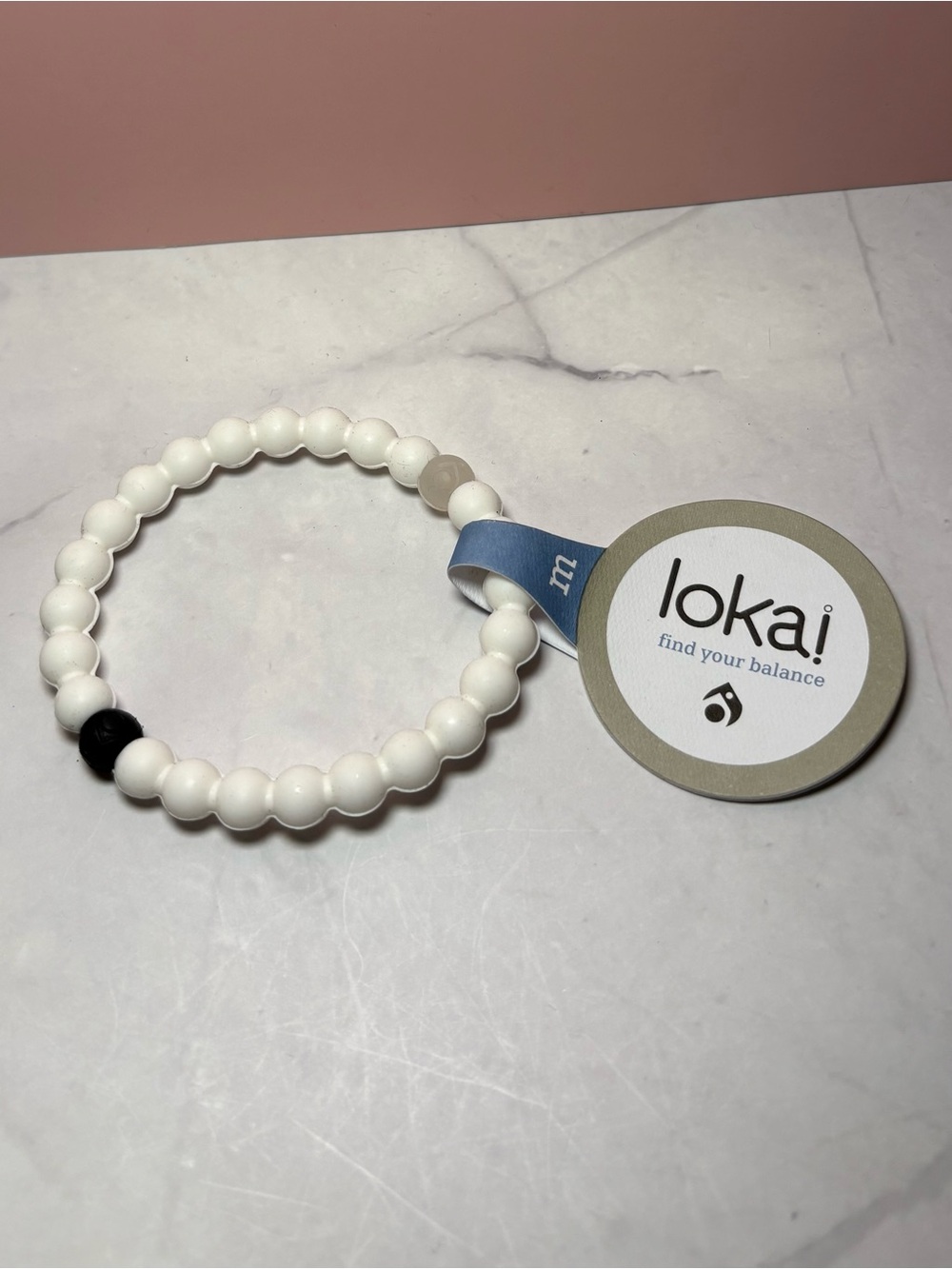 🤍 Lokai White Medium Bracelet